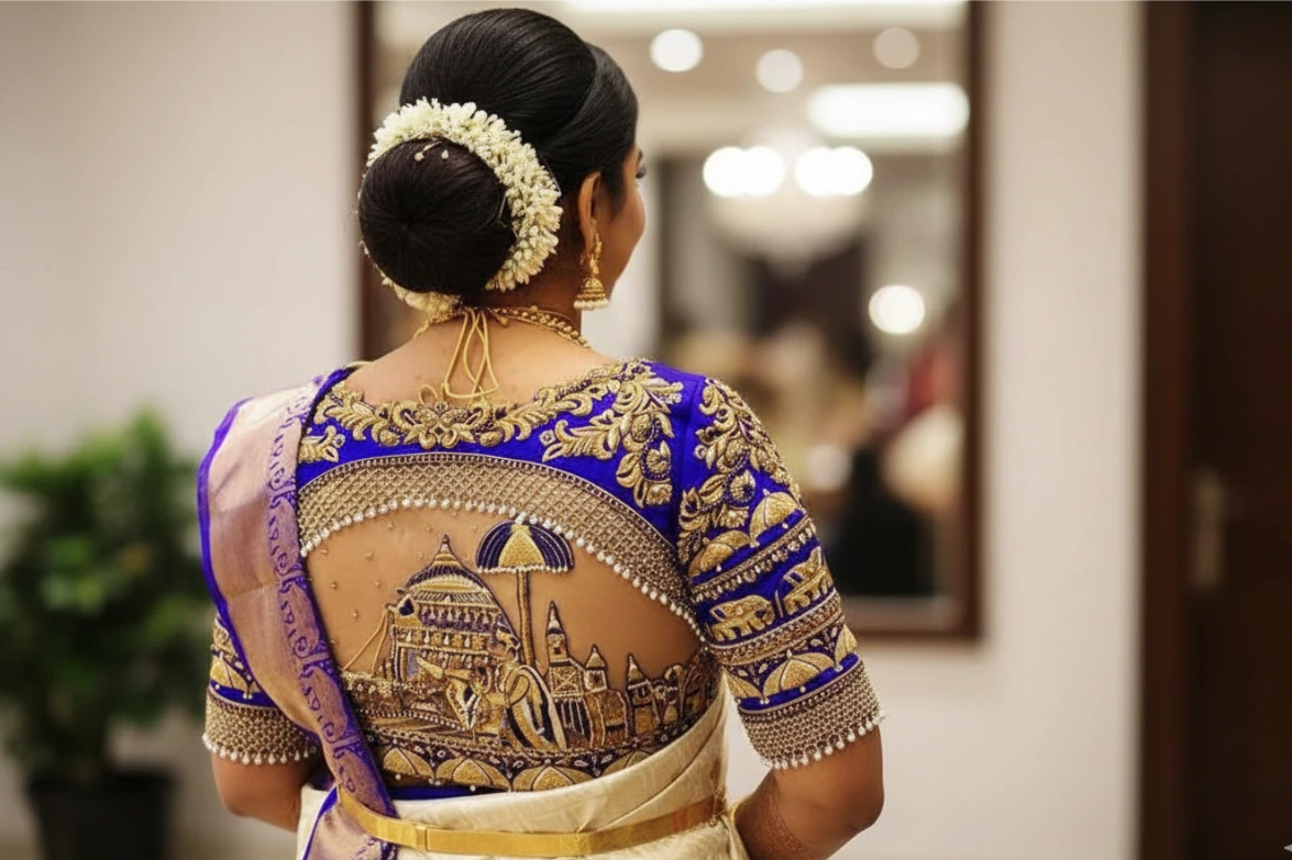 Heavy Aari Work Bridal Designs