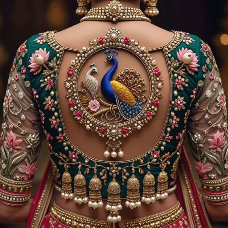 Heavy Aari Work Bridal Designs